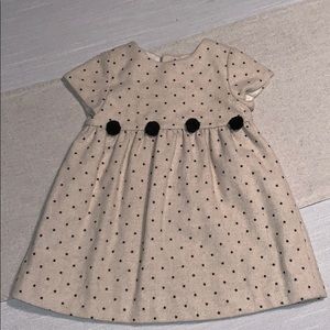Zara baby girl stars and Pom Pom dress